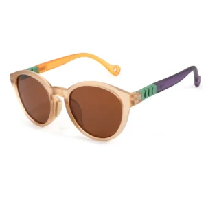 New Kids’ Fashion Color Block Rectangle Full Frame TR90 Polarized Sunglasses UV400 Unisex Trendy Style for Swimming Pool Use