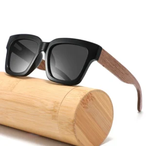 New Light Weight UV400 Protection Polarized Fashion Unisex Retro Bamboo and Wood Sunglasses