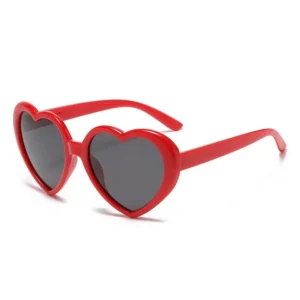 New Love Heart Shaped Polarized Sunglasses Kid Fashion Cute Retro Vintage Gradient Sun Glasses UV400 Protection Unisex Eyewear