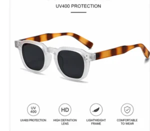 New Luxury Oversized Square Thick Frame Sunglasses with Anti-blue Lenses Full Rim UV400 Protection Custom Logo for Outdoor Use