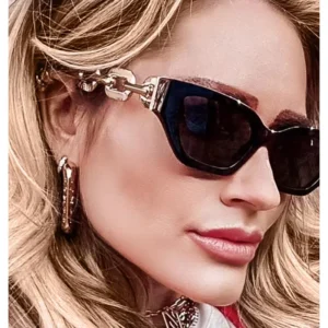 New Luxury Retro Designer Metal Frame Cat Eye Women Ladies Sunglasses