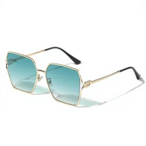 New M Letter European American Fashion UV400 Frameless Sunscreen Sunglasses Trendy Hollow High end Street Shooting Women’s