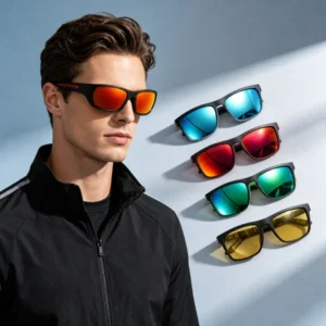 New Outdoor Sports Sun Glasses Trendy Anti UV For Men Driving Sunglasses Cycling Glasses