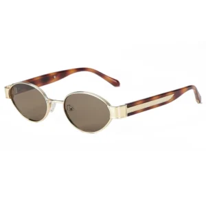 New Polarized Full Frame Metal Sunglasses Oval Retro Unisex Trendy Cool Sun & UV Protection Glasses