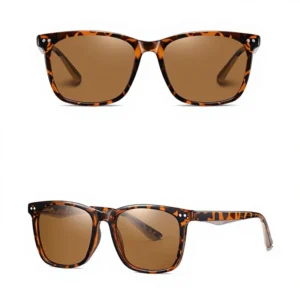 New Polarized Full Frame Sunglasses European American Style Fashionable Men’s Women’s Square Classic Rice Nail Style Adult