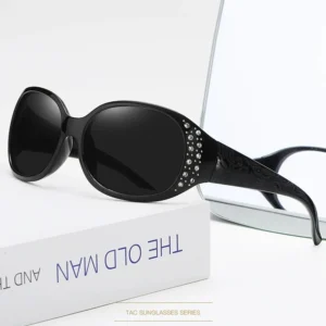 New Polarized Sun Glasses Fashion Diamond Studded Women’s Retro Trendy Sunglasses