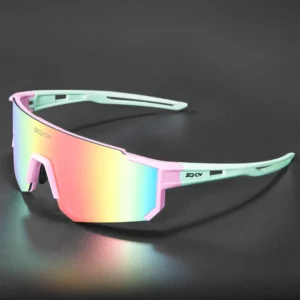 New Polarized UV400 Sunglasses Men’s Colorful Full Rim Toric Glass Lenses Windproof Design Outdoor Cycling Fishing Lightweight