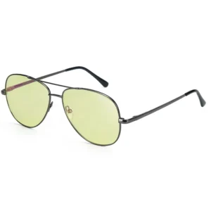 New Popular Vintage Shades Design Polarized TAC Lenses Comfortable Gold Silver Metal Frame Punk Double Bridge Sunglasses
