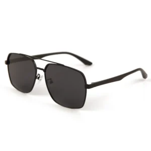 New Retro Double Beam Full Frame Men’s Metal Polarized UV400 Pilot Sunglasses for Driving Traveling and Cycling DL 3727