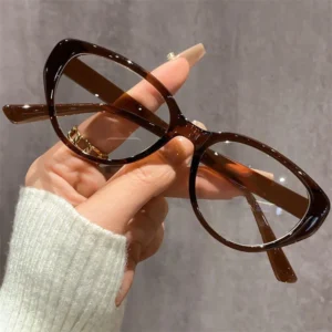 New Retro Small Frame Anti blue Light Men’s and Women’s Cat eye Glasses Trend Personality Fashion Sunglasses