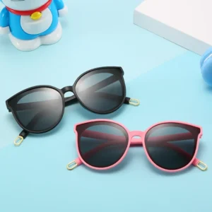 New Silicone Polarized Sunglasses for Kids Retro Sunglasses