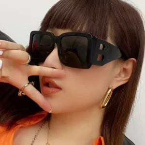 New Square Hollow Modern Sunglasses Trendy Outdoor Street Photography Versatile Sunglasses