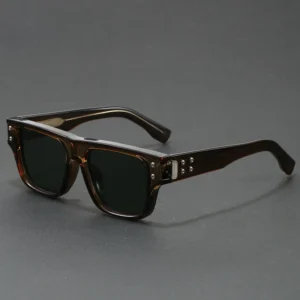 New Square Sunglasses for Parties Vintage Inspired Sun Glasses for Men Fashion Outdoor Social Gathering with Anti-Glare Eyewear