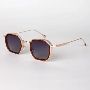 New Style Fashionable Metal square Frame Polarized Sunglasses for Men Simple and Personalized Sunglasses