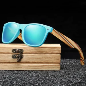 New Style Integrated Polarized Mirrors Bamboo and Wood Glasses High end Polarized Wooden Sunglasses Color Wooden Sunglasses