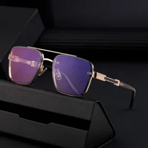 New Style Retro Glasses for Men Driving Sunglasses square Frame High End Sense Men Sun protection Luxury Sunglasses