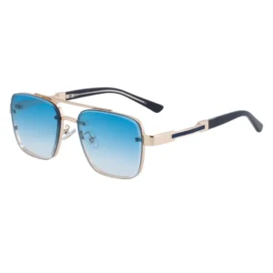 New Style Retro Men’s Driving Sunglasses Square Frame Full Frame UV400 High End Luxury Sun Protection Sunglasses