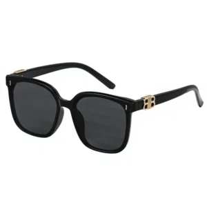 New Style Square UV400 Sunglasses Unisex Full Frame Large Face Slimming Design Korean Style Fashionable Sunglasses