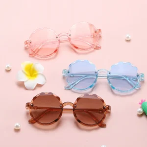 New Summer Wavy Kids Sunglasses Trendy Irregular Personality Children’s Boys Girls Sunglasses