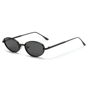 New Summer Women’s Anti ultraviolet Men’s Small Face Style European and American High end Metal Cat eye Retro Sunglasses