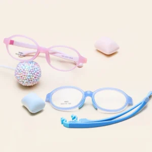 New Tr90 Fashion Children’s Rubber Glasses Removable Glasses Silicone Photochromic Frame Glasses