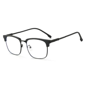 New Trending Classic TR90 Rectangle Eyeglasses for Men Solid AC Lens Material Anti Blue Light Eye Glasses Spectacle Frames