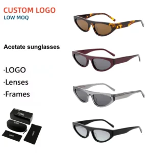 New Trending High End TAC Polarized Lens Sun Glasses Custom Logo Pure Acetate Sunglasses
