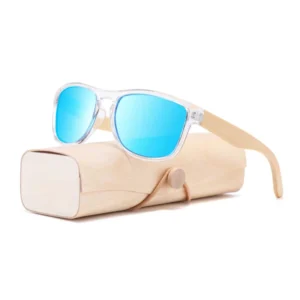 New Trending Polarized Lens Wooden Sunglasses Eco Friendly Custom Wood Sunglasses logo Square Frame Bamboo Sunglasses Men