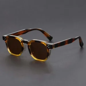 New Trending Product Outdoor Sunglasses for Men and Women Sunscreen Sturdy Metal Inlay Thick Sun Glasses Retro Luxe Populaire