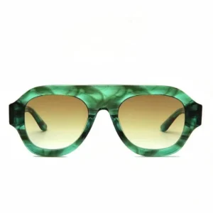 New Trendy Fashion Thick Frame Acetate Sunglasses for Men Women Sun Glasses