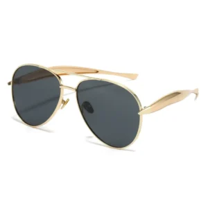 New Vintage Metal Pilot Sunglasses Women Men Large Frame Sun Glasses Popular Outdoor Driving Brand Designer Shades UV400 Eyewear