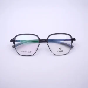 New Vintage Steel Eyebrow Frame Large Unisex Lightweight Square Youth Daily Wear P8263
