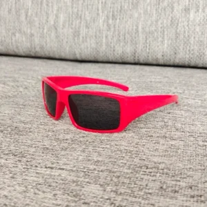 New Y2K Kids Sunglasses Pure Colors with UV400 Lenses Customizable LOGO Orange White PC Frame for Outdoor Baby Sun Glasses