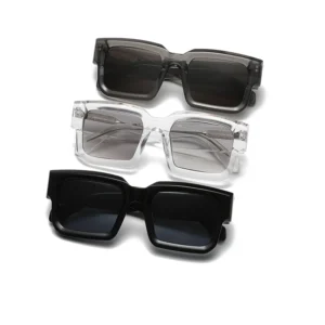 Newest Fashion Eyewear Colorful Acetate CR39 Lens Square Oversized Sunglasses Women Ready to Ship