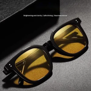 Night Vision Punk Style Full-Frame Unisex Driving Sunglasses Anti-UV High-end Anti-High Beam OEM NV04