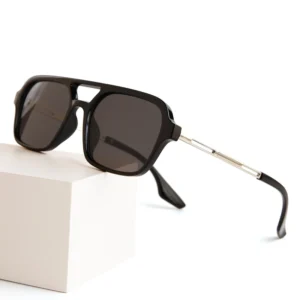 Non-Prescription Glasses Pilot Sunglasses Double Beam Square Frame for Men and Women JK 75518