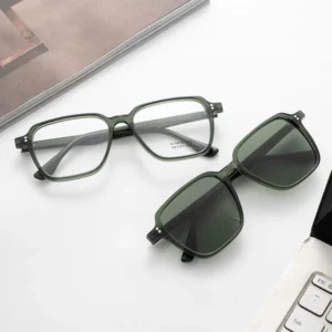 OEM Brand Designer Thick Square Full Rim Acetate Sunglasses Unisex Polarized Light Weight Comfortable Casual Outdoor Protection