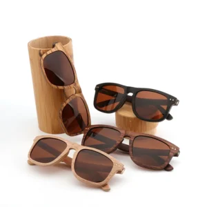 OEM China Factory Wood Glasses Handmade Custom Skateboard Polarized Wood Sunglasses