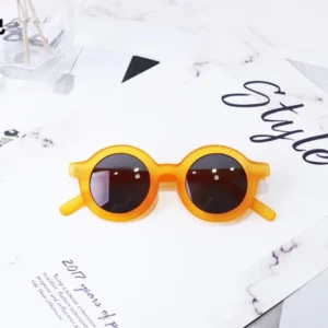 OEM Kids Polarized Sunglasses UV400 Protection Kids Shades Sunglasses Round PC Frame Fashion Sunglasses