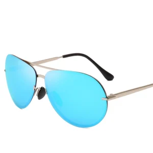 OEM ODM Customized Logo Metal Frame Frog Driving Polarized Sunglasses Men Outdoor