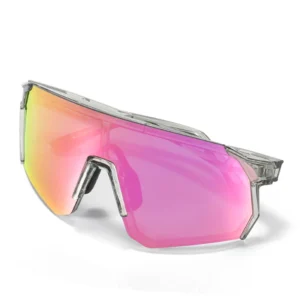 OEM ODM Factory Custom UV400 Outdoor Semi-Rimless Frame PC Lenses Sports Big Lens HB-530 Protect Eyes Cycling