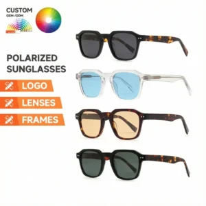 OEM ODM Unisex UV400 Polarized Sunglasses Acetate Shades Gradient Lenses Fashion Design Gafas De Sol Polarizadas Custom Logo