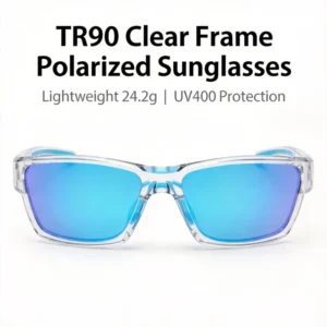 OEM Polarized Anti Fatigue Cycling Fishing Sunglasses UV Protection Custom Logo Durable Full Rim TR90 Frames for Brand