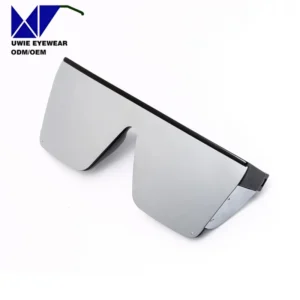 OEM Purple Sunglasses for Men Fashionable Gold Frame Square Oversized Lentes Para Sol UV 400 Mirror