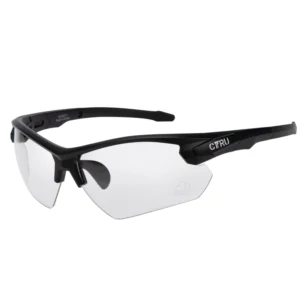 OEM Streamlined Design Custom TR90 Sports Glasses Cycling Sunglasses Protective Safety Eyewear with Interchangeable Lenses