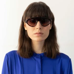 OF42049 Acetate Thick Cat Eye Full Rim Sunglasses UV400 Protection Unisex Luxury