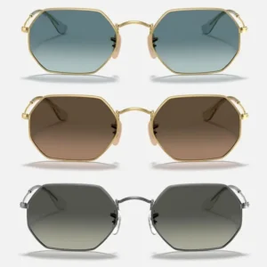 Octagonal Metal Alloy Sunglasses for Men Women
