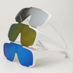 One Piece Lens Oversize HD Outdoor Large Frame Cycling Glasses Ski Windproof Sports Sun Ride protection Sunglasses Men Women