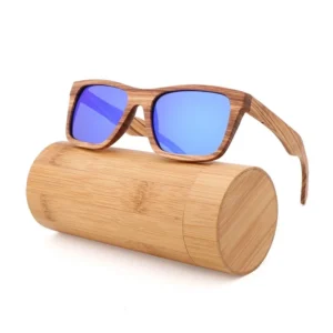 Online Buy square Frame UV400 Wooden Sunglasses Bulk Price in China