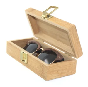 Original Custom Logo Wooden Bamboo Sunglasses Eyeglasses Holder Box Fashion Eyeglasses Cases & Bags